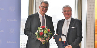 Thomas Westphal und Prof. Michael ten Hompel Foto von Thomas Westphal und Prof. Michael ten Hompel