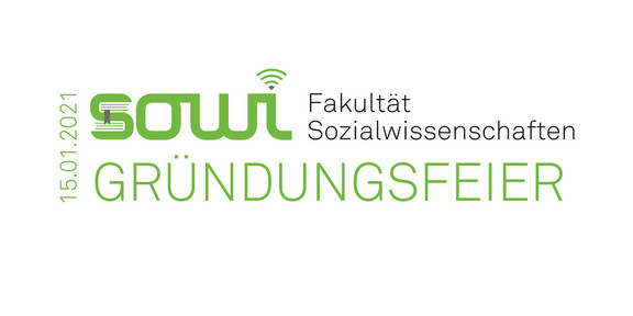 Logo zur Gründungsfeier der Fakultät Sozialwissenschaften