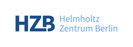 Logo of the Helmoltz Center Berlin: Blue letters on a white background