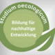 A logo of the Studium Oecologicum for the lecture series Education for Sustainable Development.