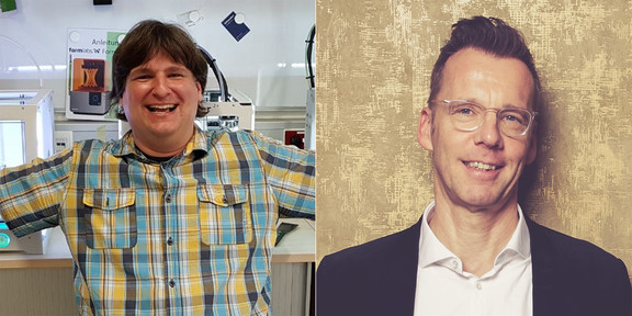 Dr. Tobias Haertel and Prof. Uwe Wilkesmann Collage: two portraits of two men