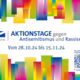 Banner Aktionstage Antisemitismus und Rassismus