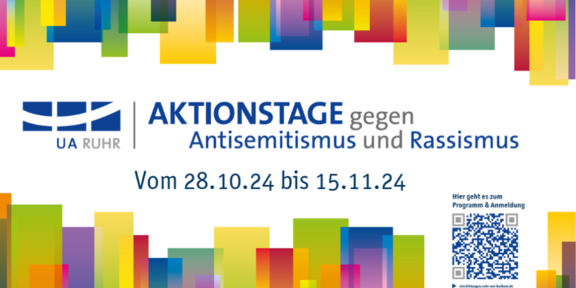 Banner Aktionstage Antisemitismus und Rassismus