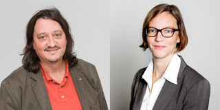 Prof. Selter und Prof. McElvany Porträtfoto eines Mannes und einer Frau