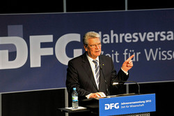 Rede des Bundespräsidenten Gauck im Audimax.