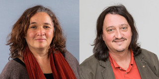 Montage zweier Porträts: Links ist das Porträt von Prof. Susanne Prediger und rechts ist das Porträt von Prof. Christoph Selter.