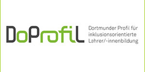 Logo DoProfil mit schwarzen und grünen Buchstaben