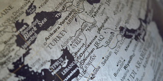 Ausschnitt einer Landkarte, der die Türkei und Syrien zeigt.