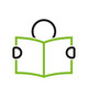 The logo of the "Tuesdays for Education" initiative shows a sketchily drawn person holding an open book in his hands.