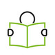 The logo of the "Tuesdays for Education" initiative shows a sketchily drawn person holding an open book in his hands.