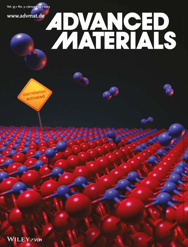 Cover der Fachzeitschrift Advanced Materials.