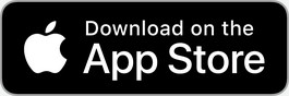 Logo App-Store: Apfel und Schrift auf schwarzem Grund.