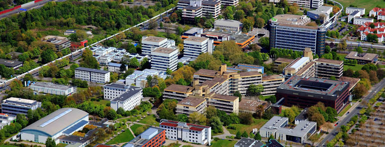 An aerial photograph of North Campus The picture shows the North Campus from above.