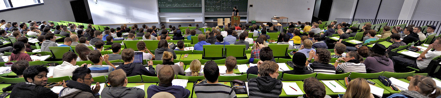 Students in an auditorium