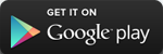 Logo Google Play Store: Weiße Schrift auf schwarzem Grund, daneben buntes Dreieck.