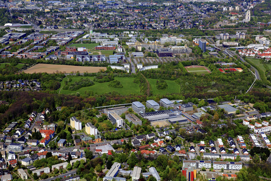 Aerial photo of TU Dortmund University