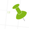 Icon of a pin on a calendar page